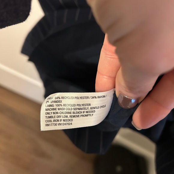 A New Day Navy Pinstripe Vest Dress - Picture 6 of 6